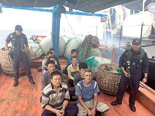 Stop intrusion  of foreign  fishing boats 